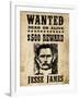 Jesse James Wanted Advertisement-null-Framed Art Print