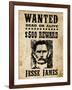 Jesse James Wanted Advertisement-null-Framed Art Print