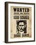 Jesse James Wanted Advertisement-null-Framed Art Print