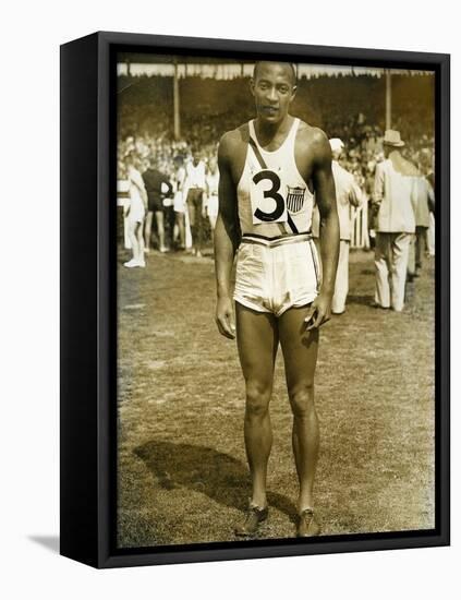 Jesse Owens at the Berlin Olympics, 1936-null-Framed Stretched Canvas