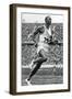 Jesse Owens at the End of the 100M at the Berlin Olympic Games, 1936-null-Framed Giclee Print