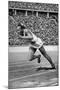 Jesse Owens at the Start of the 200 Metres at the Berlin Olympic Games, 1936-null-Mounted Giclee Print