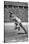 Jesse Owens at the Start of the 200 Metres at the Berlin Olympic Games, 1936-null-Stretched Canvas