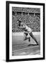 Jesse Owens at the Start of the 200 Metres at the Berlin Olympic Games, 1936-null-Framed Giclee Print