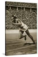 Jesse Owens at the Start of the 200m Race at the 1936 Berlin Olympics-null-Stretched Canvas