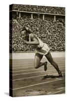 Jesse Owens at the Start of the 200m Race at the 1936 Berlin Olympics-null-Stretched Canvas