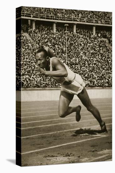 Jesse Owens at the Start of the 200m Race at the 1936 Berlin Olympics-null-Stretched Canvas