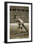 Jesse Owens at the Start of the 200m Race at the 1936 Berlin Olympics-null-Framed Giclee Print