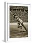 Jesse Owens at the Start of the 200m Race at the 1936 Berlin Olympics-null-Framed Premium Giclee Print