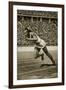 Jesse Owens at the Start of the 200m Race at the 1936 Berlin Olympics-null-Framed Giclee Print