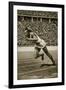 Jesse Owens at the Start of the 200m Race at the 1936 Berlin Olympics-null-Framed Giclee Print