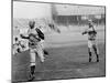 Jesse Owens Beating Baseball Player George CAse in 100-Yard Dash at Cleveland Stadium-null-Mounted Photo