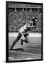 Jesse Owens Setting the 200 Meter Olympic Record at the Olympics in Berlin, Germany, 1936-null-Framed Art Print