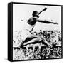 Jesse Owens, Winner of 4 Gold Medals at 1936 Olympics in Berlin-null-Framed Stretched Canvas
