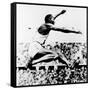 Jesse Owens, Winner of 4 Gold Medals at 1936 Olympics in Berlin-null-Framed Stretched Canvas