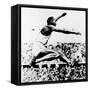 Jesse Owens, Winner of 4 Gold Medals at 1936 Olympics in Berlin-null-Framed Stretched Canvas