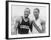 Jesse Owens with Ralph Metcalfe-null-Framed Photo