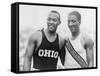 Jesse Owens with Ralph Metcalfe-null-Framed Stretched Canvas