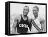 Jesse Owens with Ralph Metcalfe-null-Framed Stretched Canvas