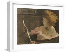 Jesse Steele Reading-John White Alexander-Framed Giclee Print