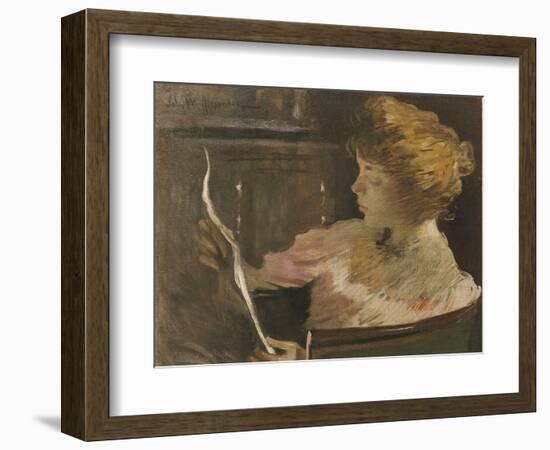 Jesse Steele Reading-John White Alexander-Framed Giclee Print