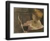 Jesse Steele Reading-John White Alexander-Framed Giclee Print