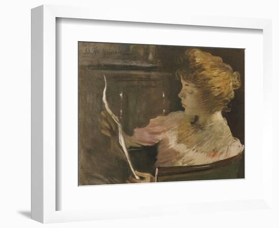 Jesse Steele Reading-John White Alexander-Framed Giclee Print