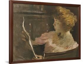 Jesse Steele Reading-John White Alexander-Framed Giclee Print