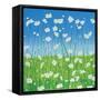 Jesses Daises-Herb Dickinson-Framed Stretched Canvas
