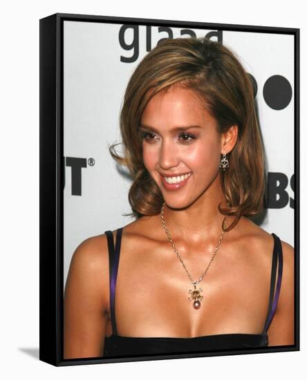 Jessica Alba-null-Framed Stretched Canvas