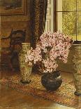 Azalea in a Japanese Bowl, with Chinese Vases on an Oriental Rug, in an Interior-Jessica Hayllar-Giclee Print