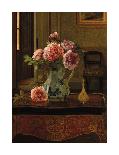 Azalea in a Japanese Bowl, with Chinese Vases on an Oriental Rug, in an Interior-Jessica Hayllar-Giclee Print