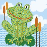 Frankie The Frog-Jessie Eckel-Stretched Canvas