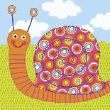 Sita The Snail-Jessie Eckel-Mounted Giclee Print