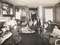 Family in Room in Tenement House, C.1910-Jessie Tarbox Beals-Giclee Print