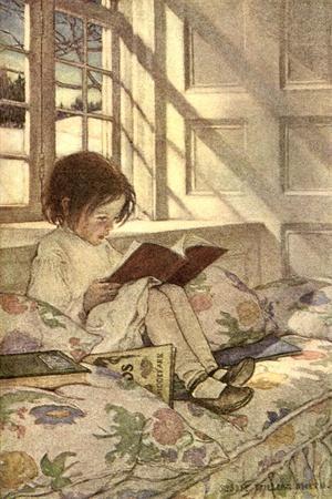 Chlld Reading on Couch, 1905