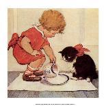 Milk for Kitty-Jessie Willcox Smith-Laminated Art Print