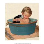 Sharing a Bath-Jessie Willcox Smith-Laminated Art Print