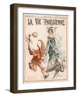 Jester and Lady-null-Framed Art Print