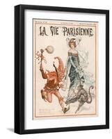 Jester and Lady-null-Framed Art Print