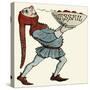 Jester Carrying a Wassail Bowl-null-Stretched Canvas