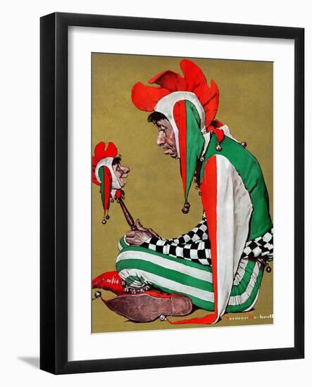 "Jester", February 11,1939-Norman Rockwell-Framed Giclee Print
