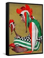 "Jester", February 11,1939-Norman Rockwell-Framed Stretched Canvas