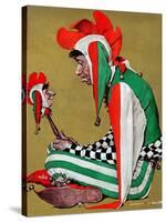 "Jester", February 11,1939-Norman Rockwell-Stretched Canvas