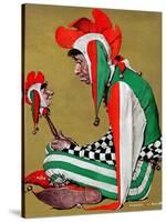 "Jester", February 11,1939-Norman Rockwell-Stretched Canvas