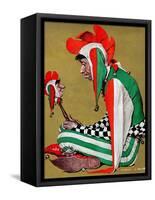 "Jester", February 11,1939-Norman Rockwell-Framed Stretched Canvas