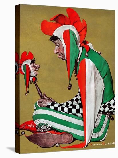 "Jester", February 11,1939-Norman Rockwell-Stretched Canvas