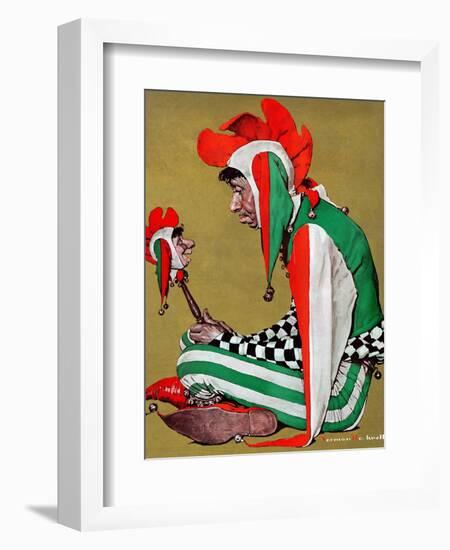 "Jester", February 11,1939-Norman Rockwell-Framed Giclee Print