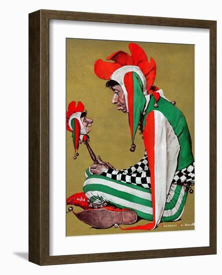 "Jester", February 11,1939-Norman Rockwell-Framed Premium Giclee Print