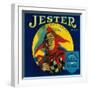 Jester Orange Label - Tustin, CA-Lantern Press-Framed Art Print